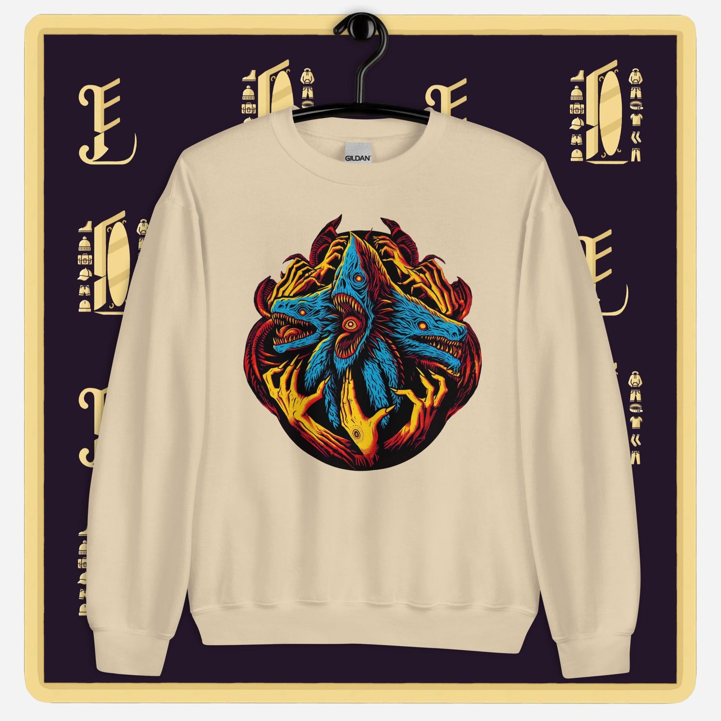"folly" unisex sweatshirt