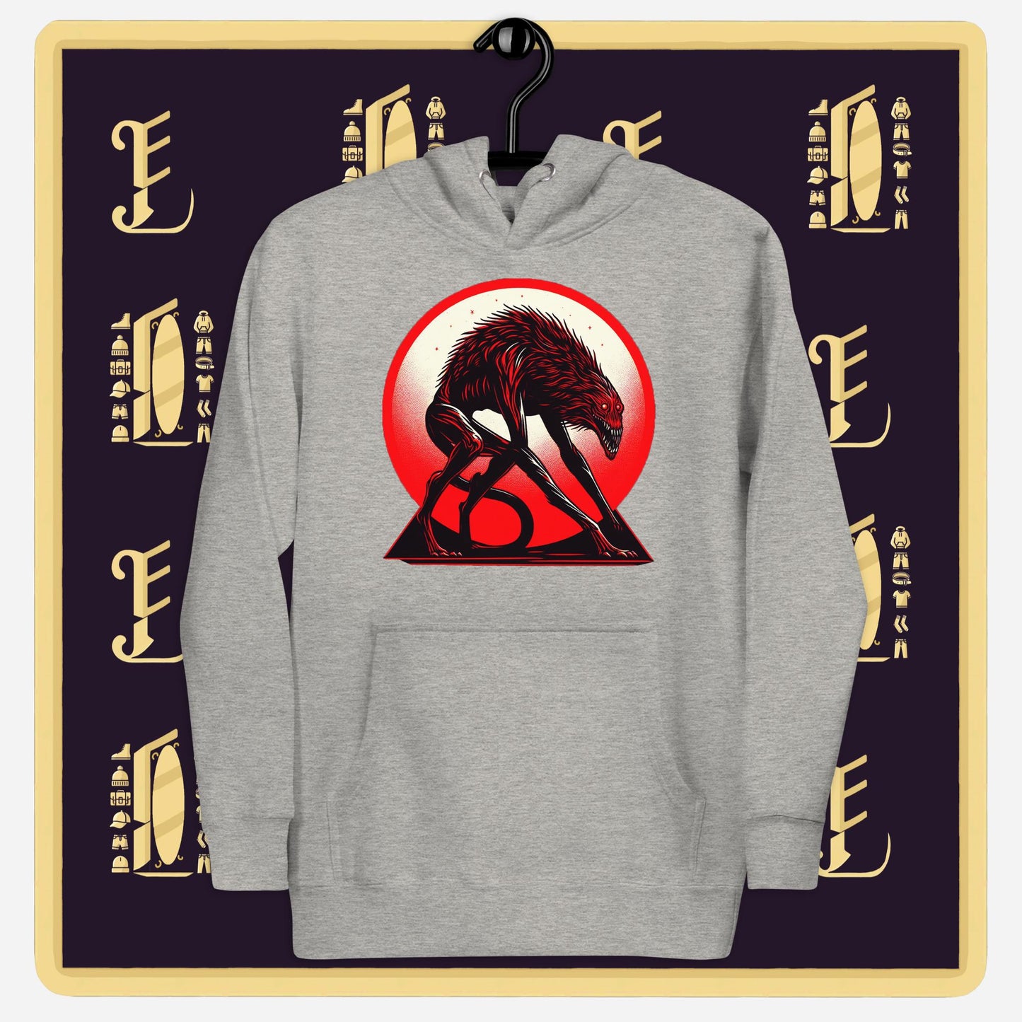 "shadow hound" unisex hoodie