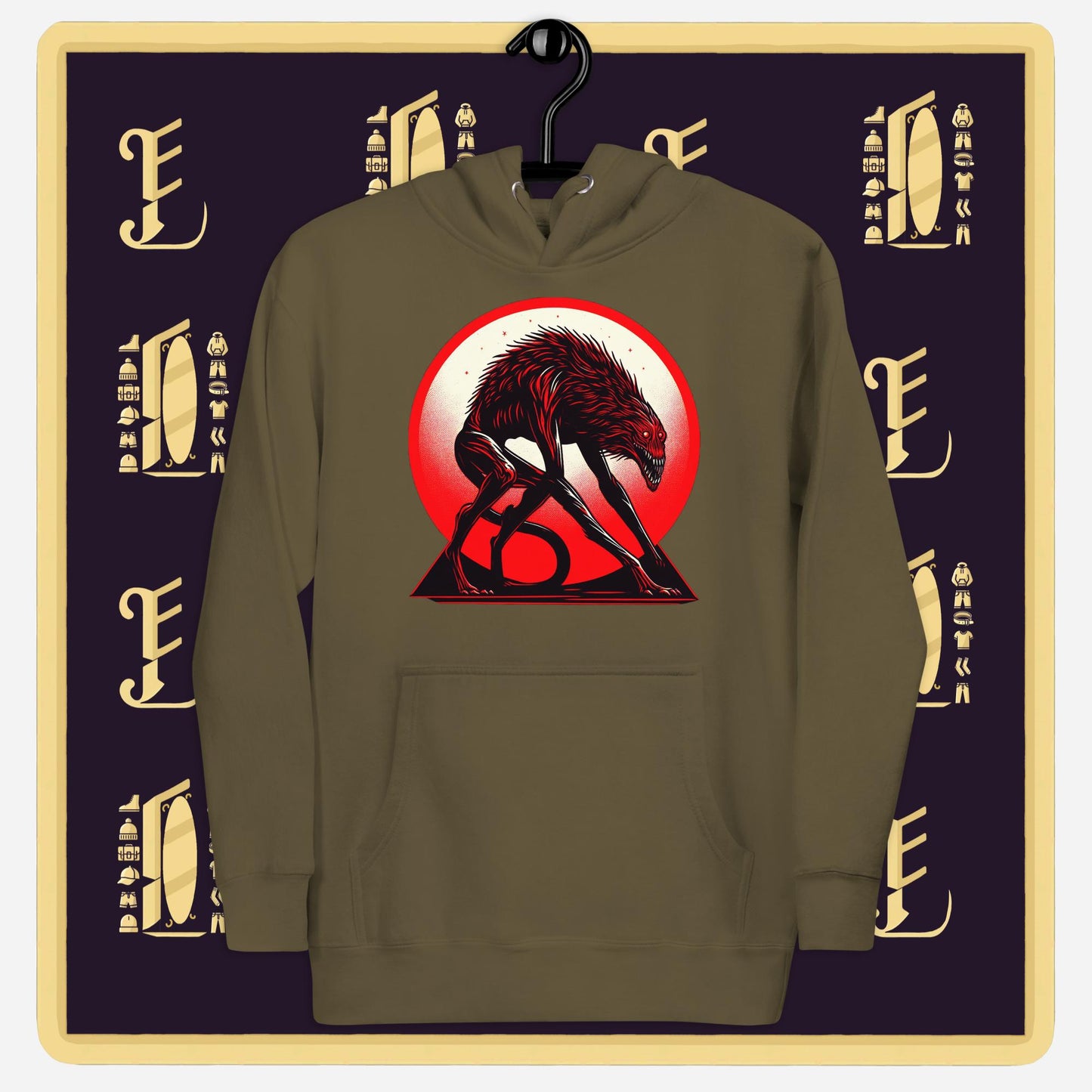 "shadow hound" unisex hoodie